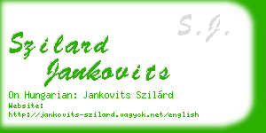 szilard jankovits business card